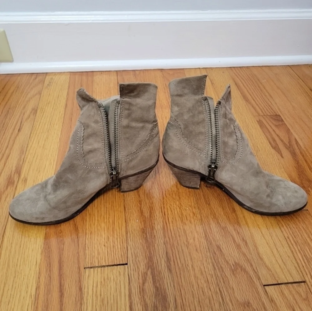Sam Edelman Women's Louie Western Fringe Boot Tan Size 6 Suede‎ Leather Festival